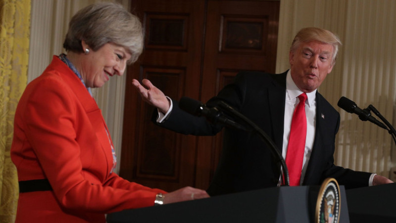 President Trump Meets With British PM Theresa May At The White House