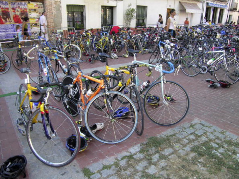 Cantimpalos. Segovia. Castilla y Leon (Spain) Bycicles.