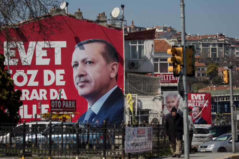 The Omnipresent Image Of President Erdogan As Turkey Faces Referendum
