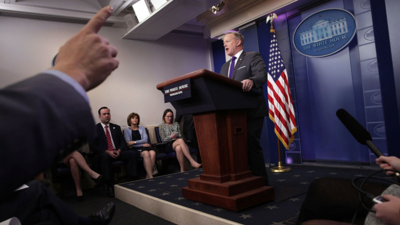 White House Press Secretary Sean Spicer Holds Daily Press Briefing