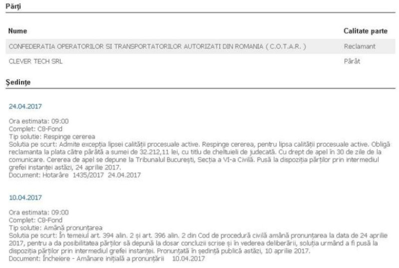 foto proces cotar sursa rfi
