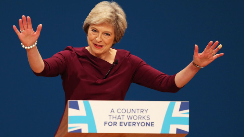 Conservative Leader Theresa May Addresses Party Conference