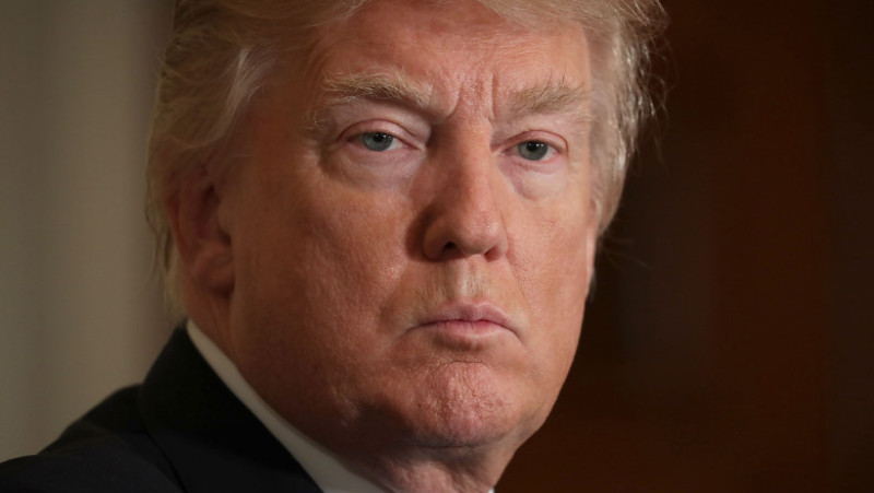 Donald Trump And NATO Secretary General Jens Stoltenberg Hold Joint News Conf.