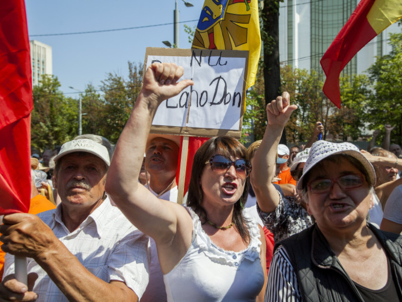 Protest against the changing of voting system