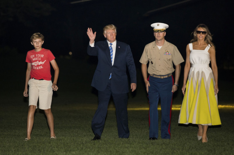 President Trump Arrives Back At The White House After Spending Time In New Jersey