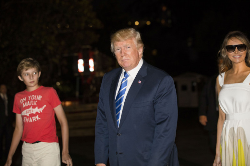 President Trump Arrives Back At The White House After Spending Time In New Jersey