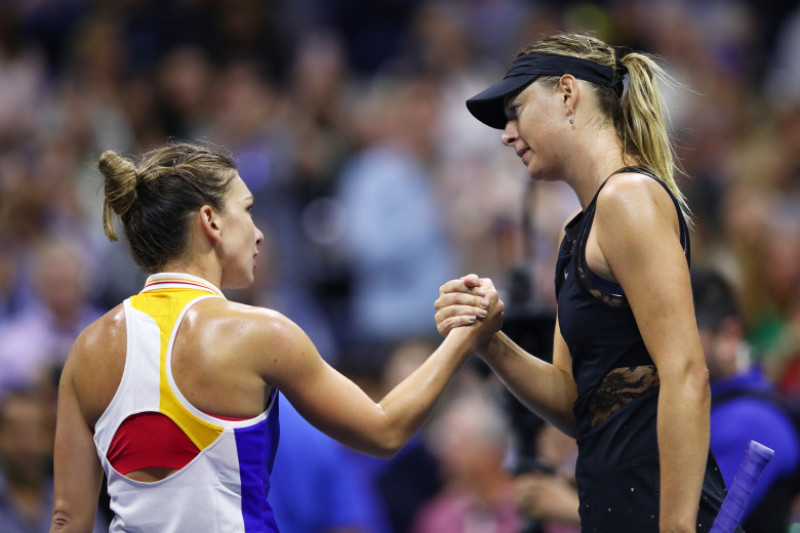 maria sarapova simona halep us open