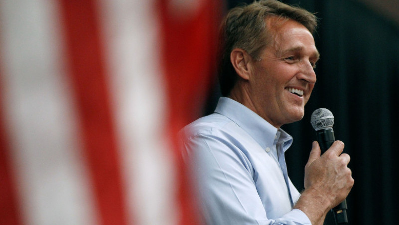 Sen. Jeff Flake (R-AZ) Holds Town Hall In Mesa, Arizona