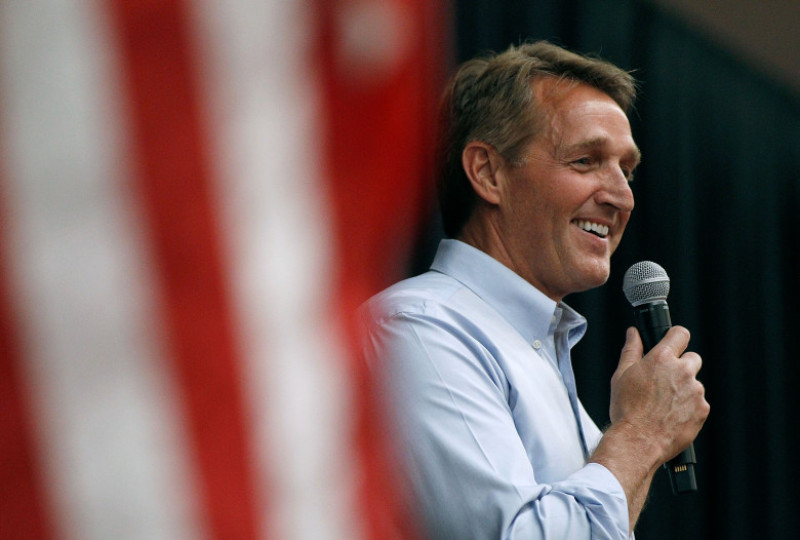 Sen. Jeff Flake (R-AZ) Holds Town Hall In Mesa, Arizona