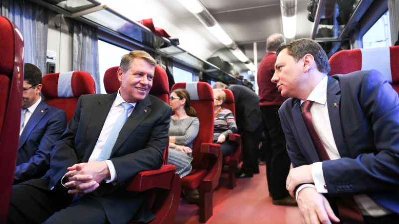 iohannis cu trenul