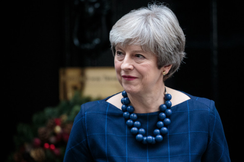 Spanish Prime Minister Mariano Rajoy Meets Theresa May