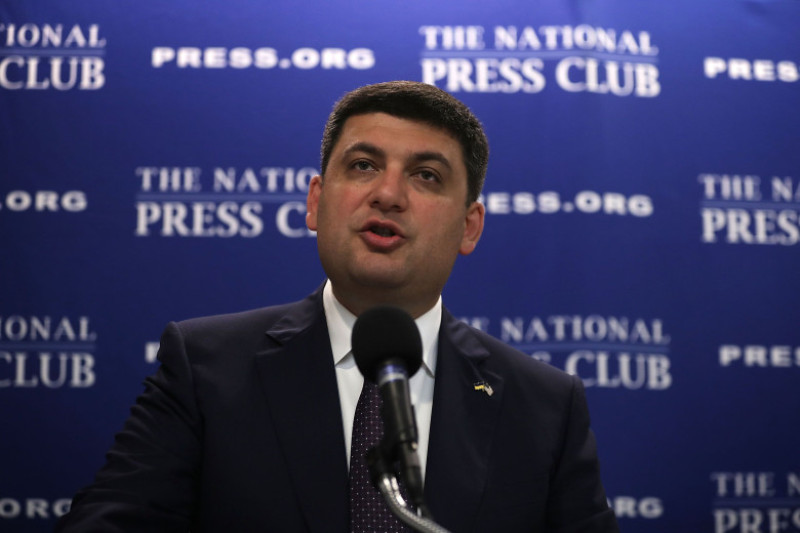 Ukrainian Prime Minister Volodmyr Groysman Speaks At National Press Club