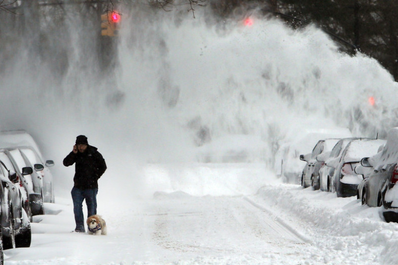 Winter Snow Storm Hammers Northeastern US