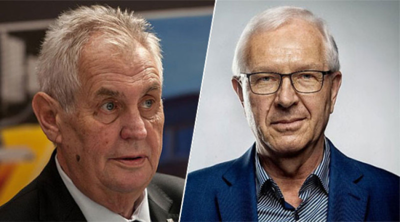 Milos Zeman și Jiri Dragos
