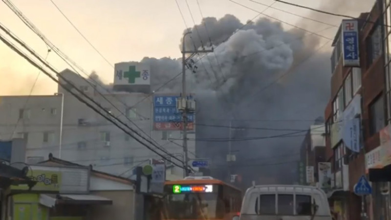 incendiu spital