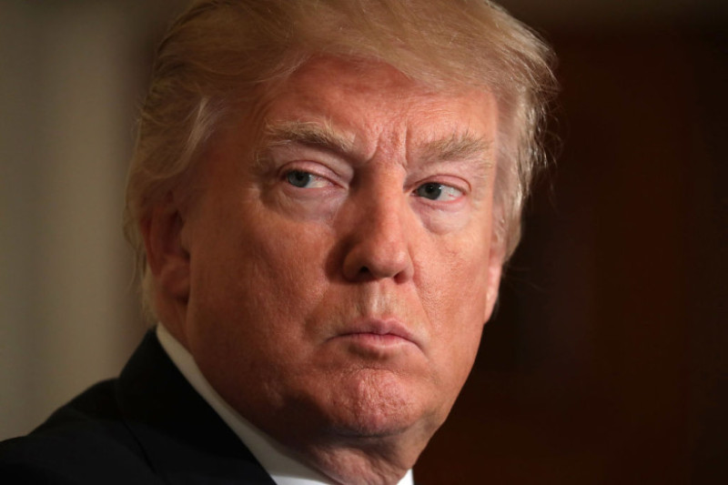 Donald Trump And NATO Secretary General Jens Stoltenberg Hold Joint News Conf.