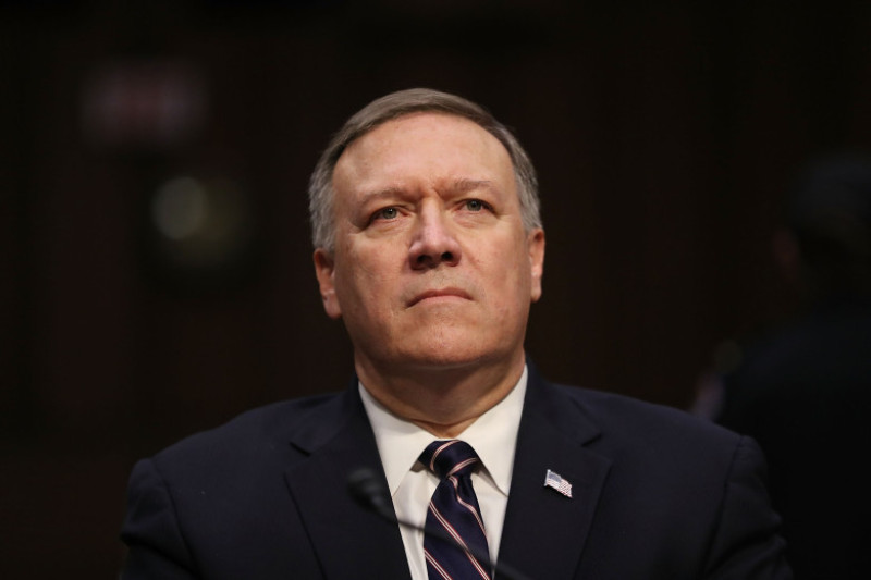 Senate Committee Holds Confirmation Hearing For Rep. Mike Pompeo To Become Director Of C.I.A.