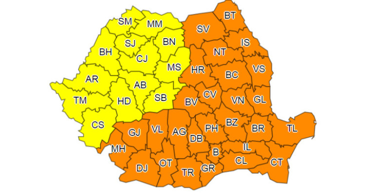 harta romania coduri frig