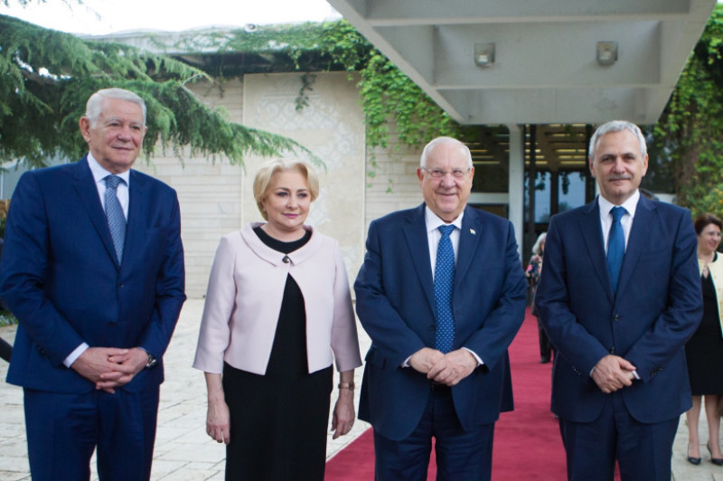 melescanu dancila dragnea presedinte israel - gov