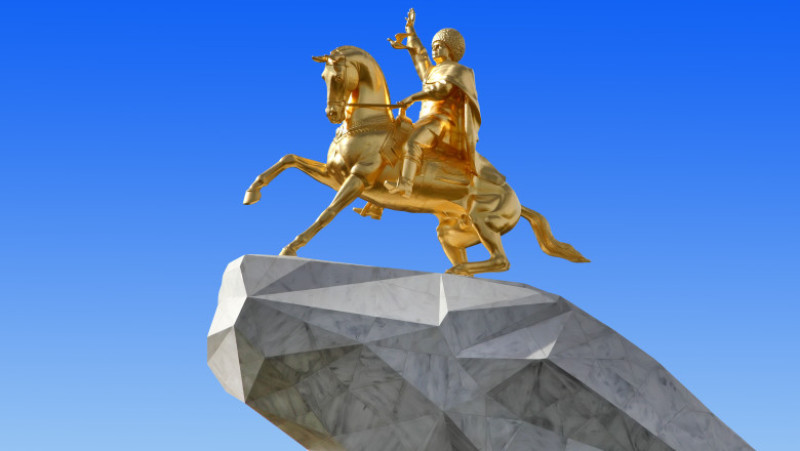 statuie aur berdimuhamedov shutterstock_364408997
