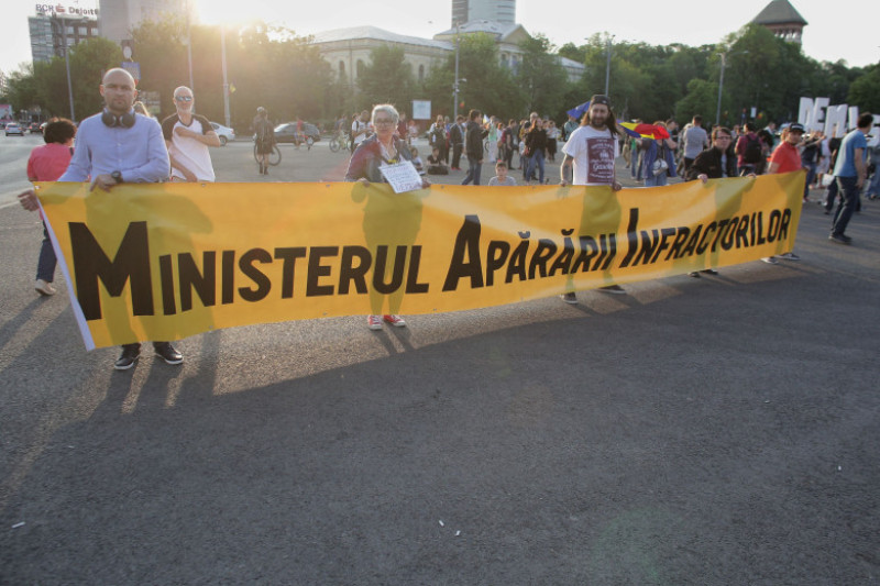 protest dancila - ganea