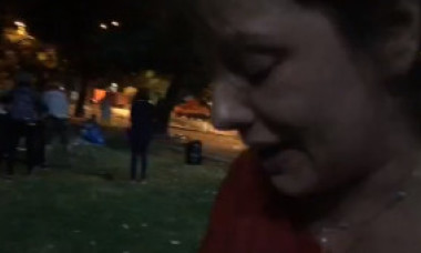 O actriță din România, în lacrimi în timp ce strângea gunoiul rămas după mitingului PSD: „Asta e România lui Dragnea”