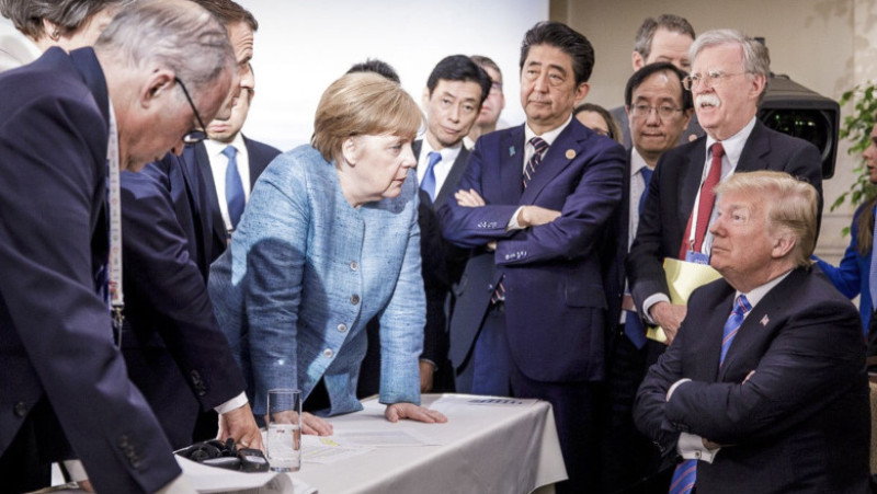 G7 Summit Trump Merkel