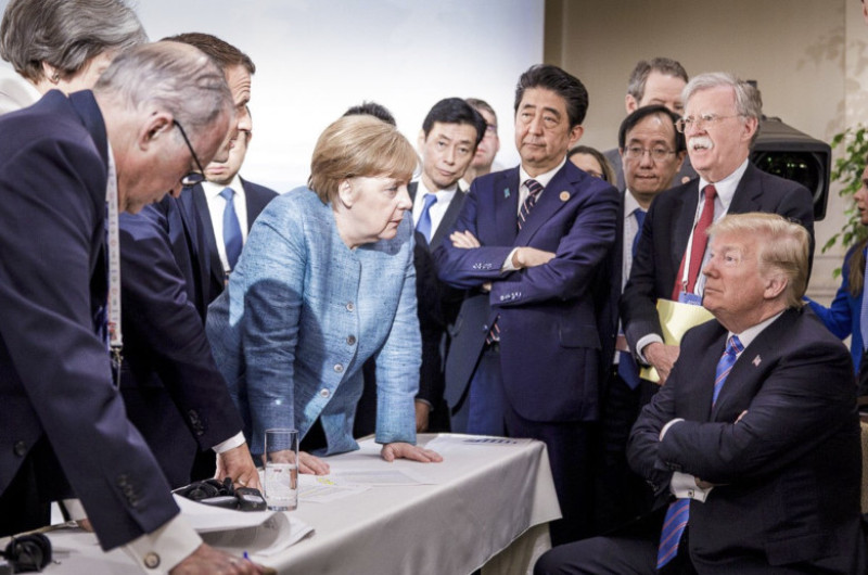 G7 Summit Trump Merkel