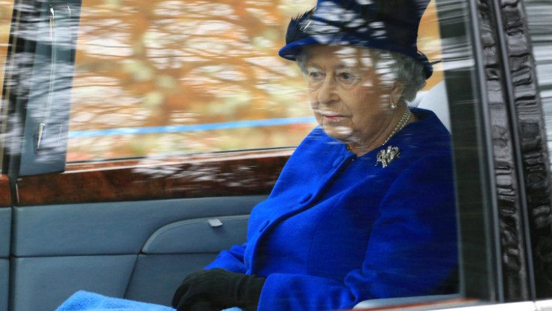 The Queen and members of The Royal Family Attend St Mary Magdalene Church In Sandringham