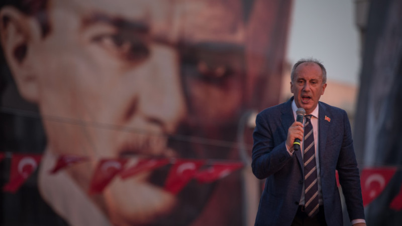 Turkey's Republican People's Party Candidate, Muharrem Ince, Holds Campaign Rally