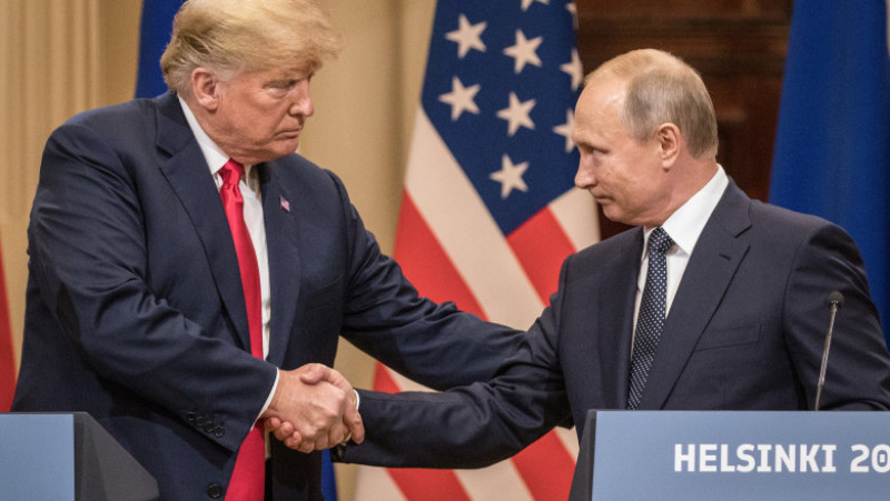 President Trump And President Putin Hold A Joint Press Conference After Summit