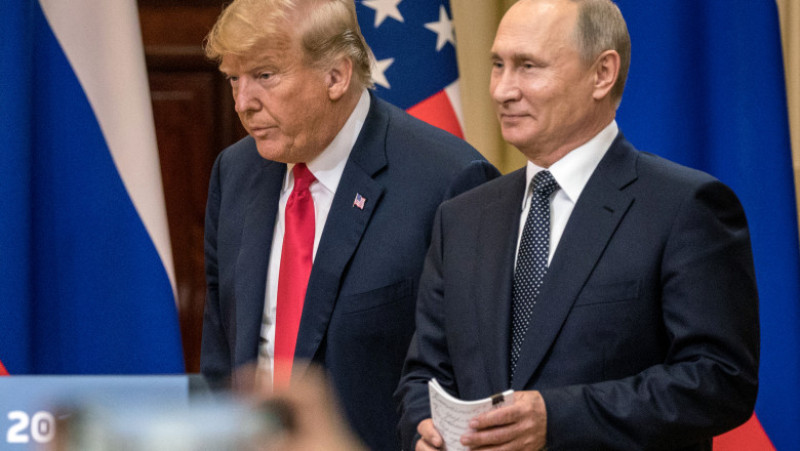 President Trump And President Putin Hold A Joint Press Conference After Summit