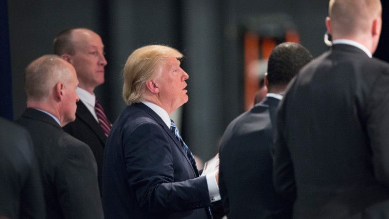 Donald Trump Holds Campaign Rally In Iowa