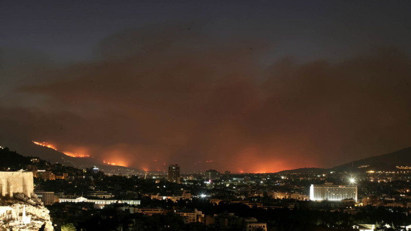 Wildfires Rage In Athens