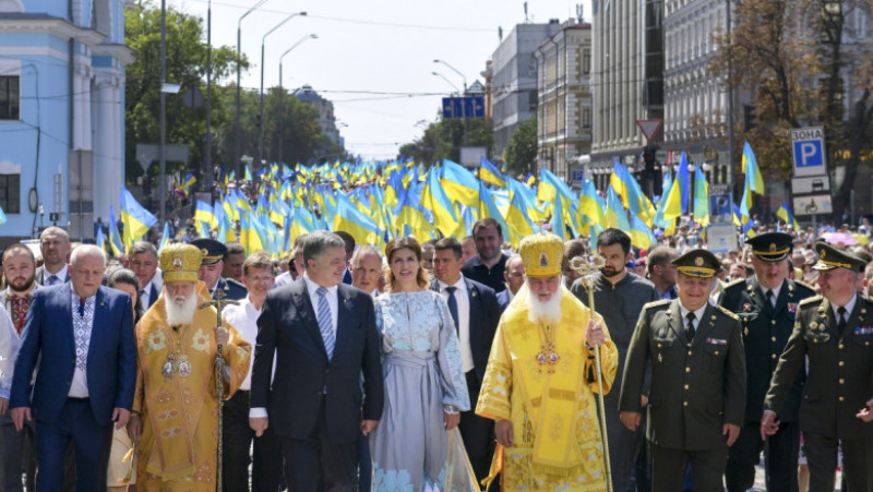 porosenko cu lideri ai bisericii