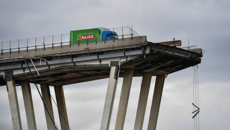 Morandi Highway Bridge Collapse in Genoa, Italy