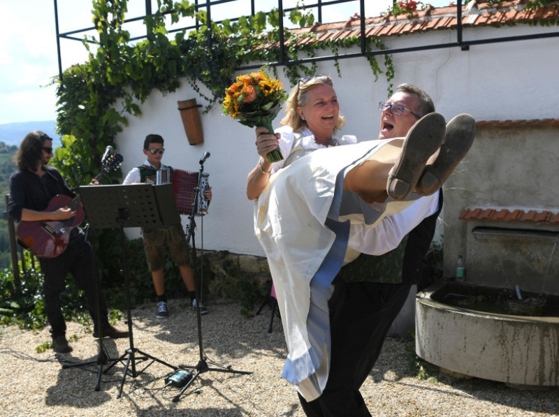 Wedding of Austrian Foreign Minister Kneissl