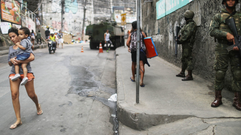 Army Troops Called In To Rio's Rocinha Favela To Quell Violence