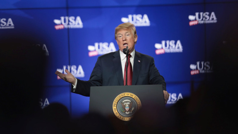 President Trump Attends Groundbreaking Of Foxconn Factory In Wisconsin
