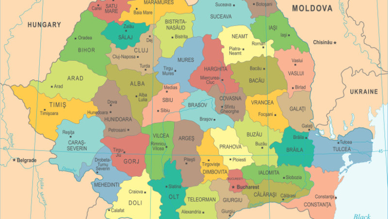 harta romania judete
