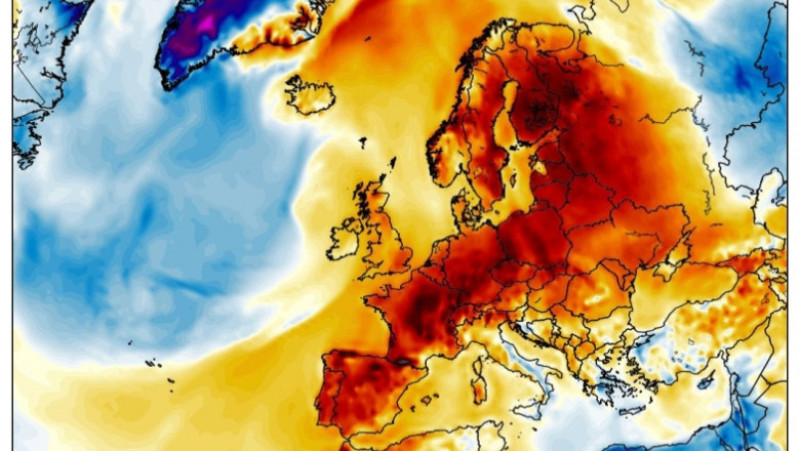 Vremea vineri in Europa