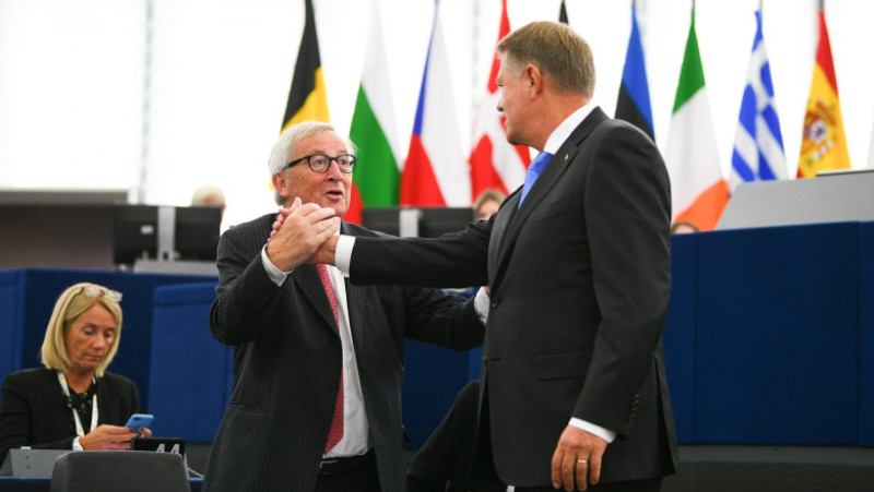 jean claude juncker si klaus iohannis strasbourg_presidency