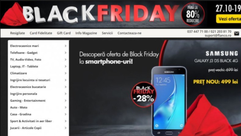 black friday, black friday romania, black friday 2018, black friday reduceri, black friday oferte, black friday preturi, black friday magazine, vinerea neagra, reduceri preturi, cumparaturi online, flanco