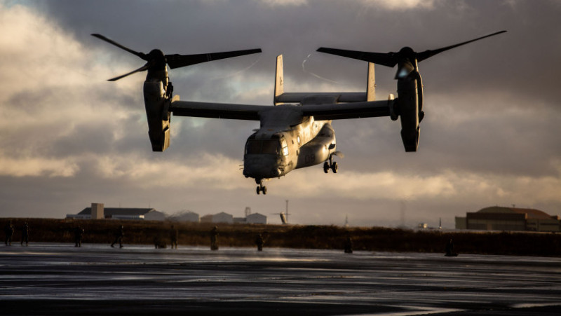 US Marines land in Keflavik, Iceland