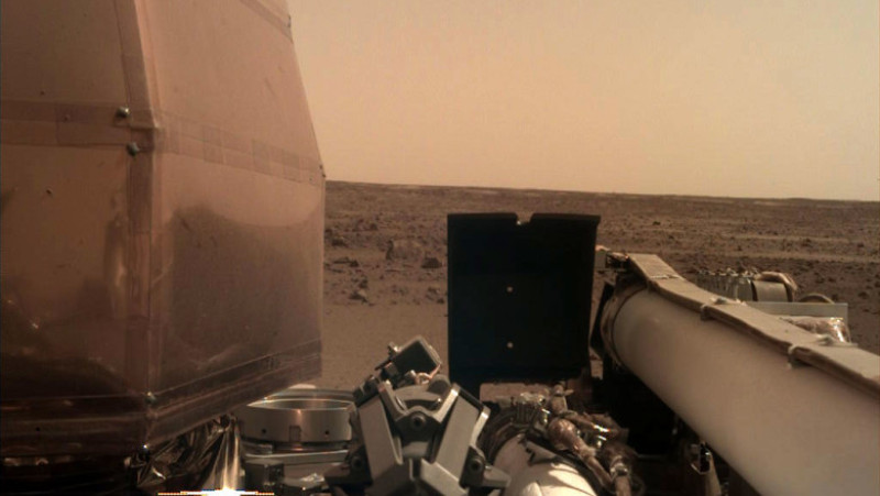 fotografie camera superioara sonda insight_nasa