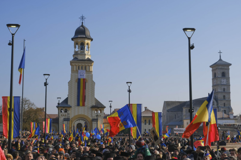 1 Decembrie 2018 Ziua Națională Paradă și Protest De Centenarul