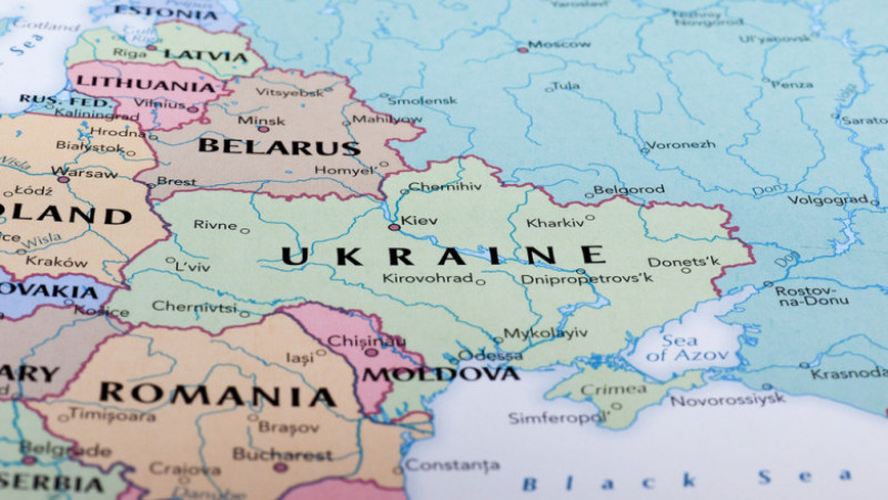harta europa de est belarus, rusia, romania