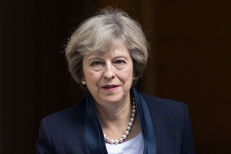Theresa May Leaves For Prime Minister's Questions