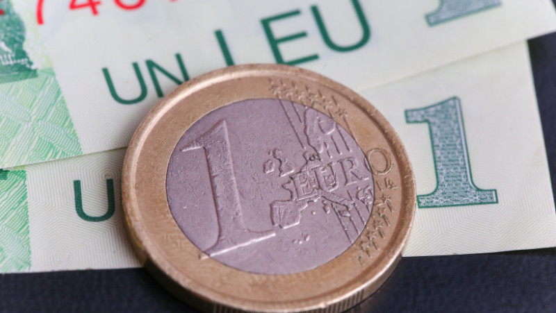 curs euro leu bani lei bancnote_shutterstock_783456736