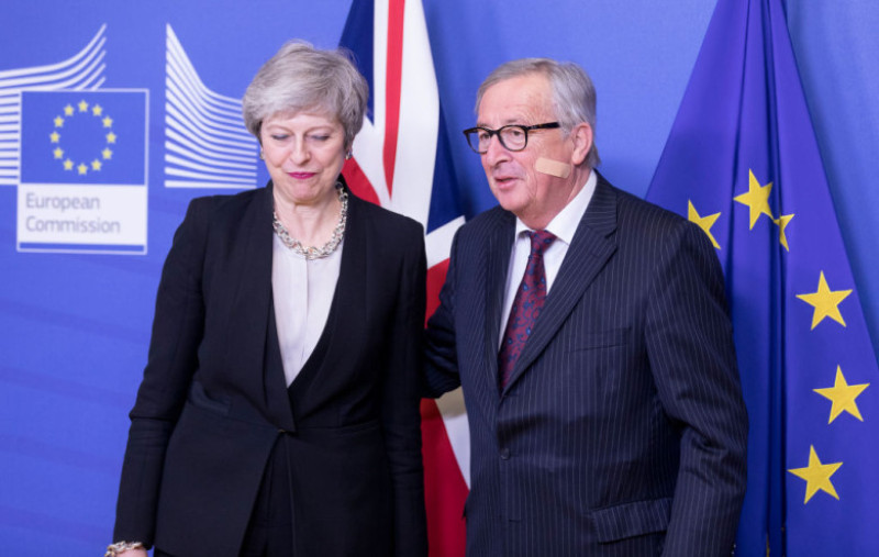 British PM Theresa May Visits Brussels For Further Brexit Talks